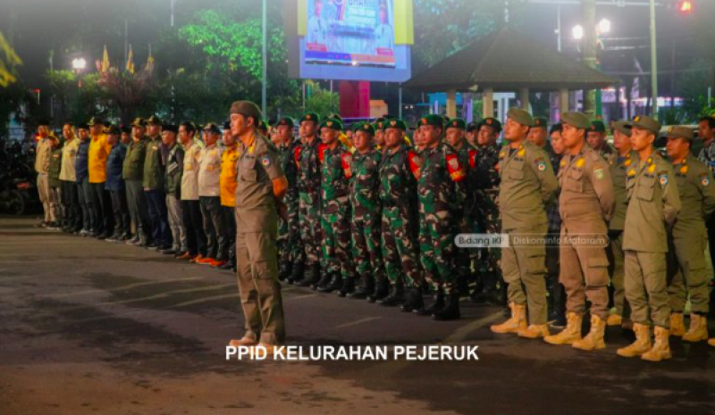 Kegiatan Malam Tahun Baru Berjalan Aman Dan Kondusif Di  Kelurahan Pejeruk